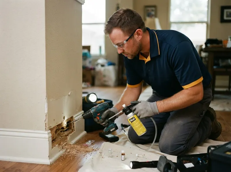 Carpenter Ant Structural Remediation in Dallas, TX