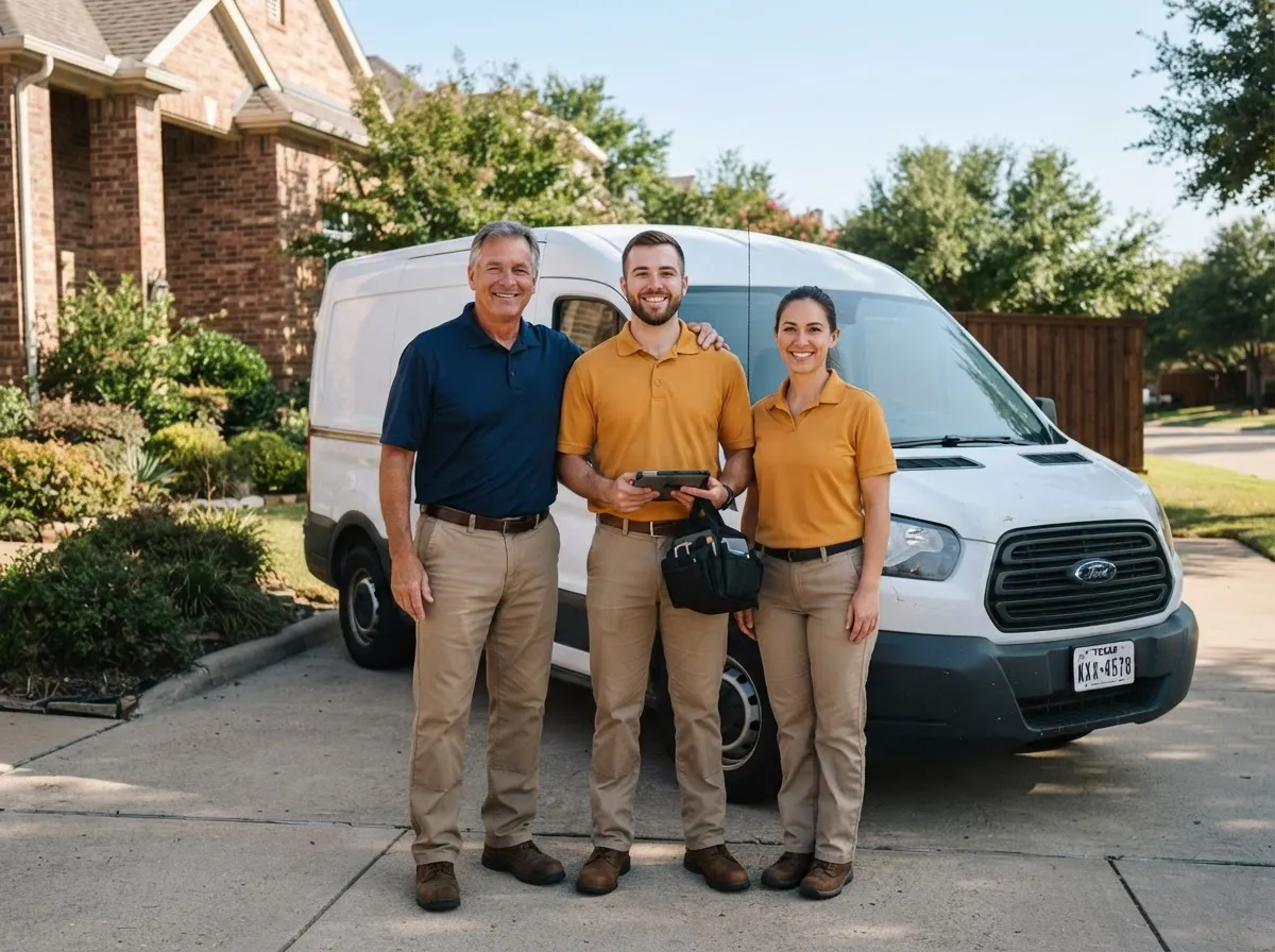 The Black Anchor Pest Control team, pest control service in Dallas, TX